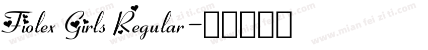 Fiolex Girls Regular字体转换